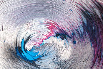 Abstract, Multicolored, Motley, Paint, Liquid, Fluid Art, Twisting, Torsion HD wallpaper