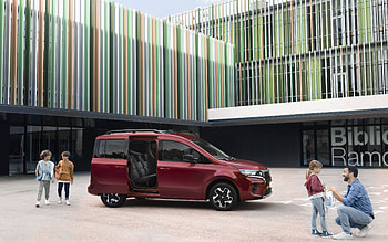 2022, Nissan Townstar, , side view, exterior, minivan, new red Townstar, japanese cars, Nissan HD wallpaper