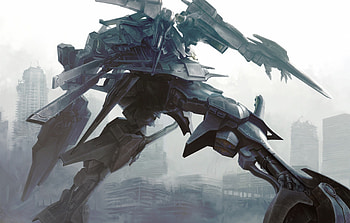 Anime Armored Core Artwork Fantasy Art Mecha Robots HD wallpaper
