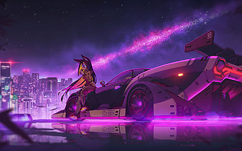 Anime Girl Cyberpunk Ride Resolution , , Background, and, Anime 2560x1600 HD wallpaper