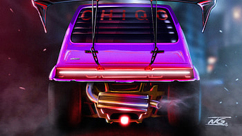 Fiat Chiqo Cyberpunk, fiat, cars, artist, artwork, digital-art, artstation, cyberpunk HD wallpaper