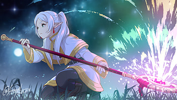 Frieren Anime – Beyond Journey's End Background, Anime, Frieren (Frieren: Beyond Journey's End), Frieren: Beyond Journey's End HD wallpaper