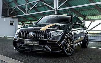 Manhart, Mercedes-AMG GLC63 S Coupe, , front view, exterior, Manhart Racing, black GLC63 S Coupe, GLC Coupe tuning, German cars, Mercedes-Benz HD wallpaper