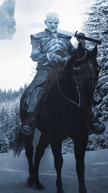 The Night King On Horse, Game of Thrones, horse, got HD phone wallpaper