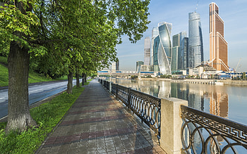 Moscow city , Modern architecture, River views, High-quality ry HD wallpaper