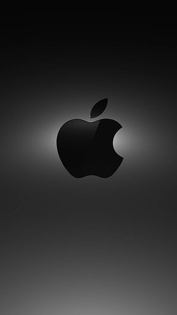 Black Apple Logo, Gray Apple Logo HD phone wallpaper