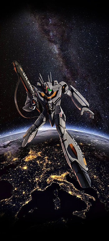battloid in space, robotech HD phone wallpaper