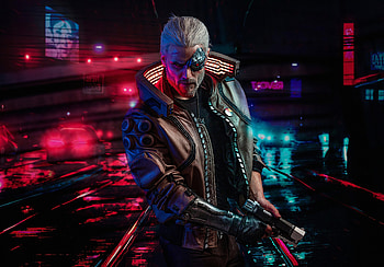 Cyberpunk 2077, The Witcher, Geralt of Rivia, game HD wallpaper