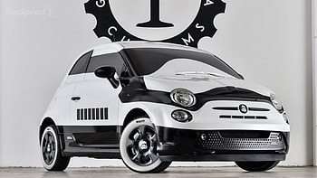 2016-Fiat-500e-Stormtrooper, Fiat, Black, White, 2016 HD wallpaper