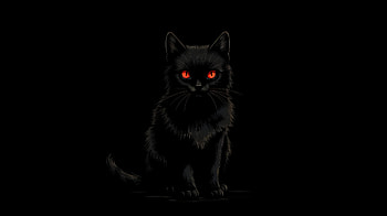 Mystic Black Cat, Black Cat, Animal, cat HD wallpaper