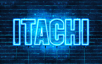 Happy Birtay Itachi, , blue neon lights, Itachi name, creative, Itachi Happy Birtay, Itachi Birtay, popular japanese male names, with Itachi name, Itachi HD wallpaper