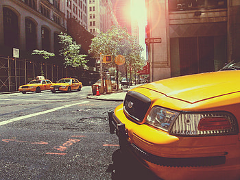 Taxi Cab New York City Street Vehicles, taxi, street, cab, new-york, graphy HD wallpaper