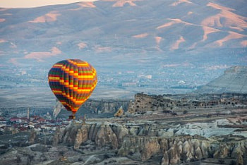 Balloon, blue, pgotography, , mountagne HD wallpaper
