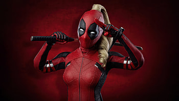Lady Deadpool Mercenary Madness, deadpool-and-wolverine, deadpool-3, superheroes, artwork, digital-art, lady-deadpool HD wallpaper
