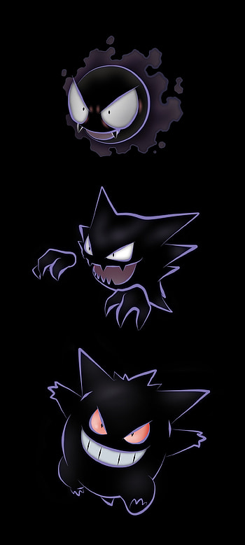 Evolution family, Gastly HD phone wallpaper