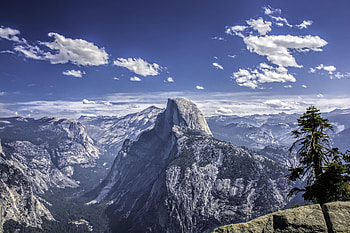 Mountains, Nature, Sky, Usa, Vertex, United States, Tops, California, Yosemite HD wallpaper