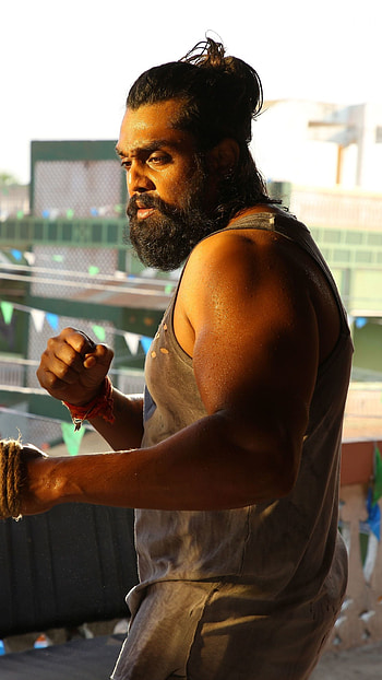 Pogaru, kannada movie, dhruva sarja, rashmika mandanna HD phone wallpaper