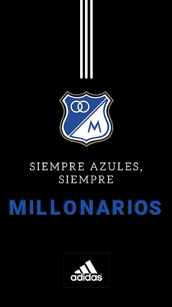 Millonarios F.C, simbolo, fondo, adidas, club, colombia, football HD phone wallpaper