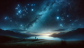 Enchanting Starry Sky Gazing, star gazing, Night Sky, Stars, landscape, silhouette HD wallpaper