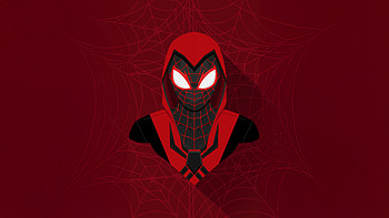 Spiderman Under The Moonlight, spiderman, miles-morales, superheroes, artwork, digital-art, minimalism, deviantart HD wallpaper