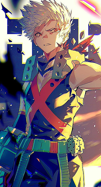 Bakugou, art, mha HD phone wallpaper