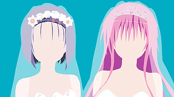 To Love Ru, Anime, Haruna Sairenji, Lala Satalin Deviluke, Minimalist HD wallpaper