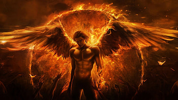 Fire Angel Fantasy HD wallpaper