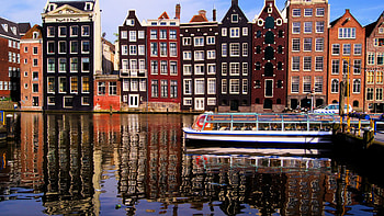 Nyhavn's captivating waterfront, Danish reflections, Amsterdam-like charm, Serene river scenes HD wallpaper