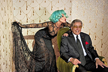 Lady Gaga and Tony Bennett, lady, gaga, bennett, tony HD wallpaper