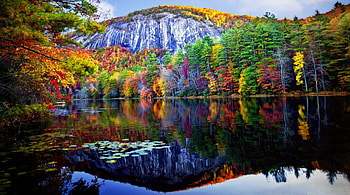 Autumn reflections, colorful, fall, beautiful, reflections, tranquil, mountain, lake, shore, autumn, forest HD wallpaper