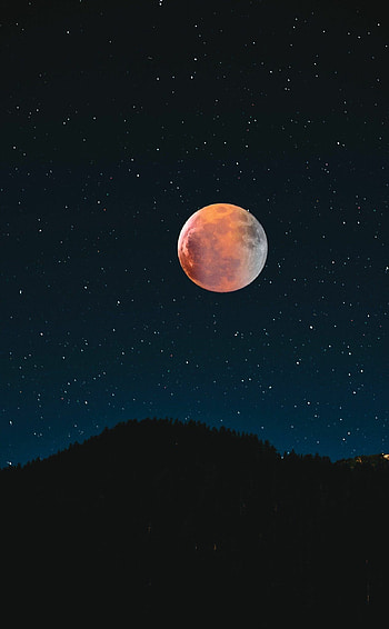 Starry sky, Lunar Eclipse HD phone wallpaper
