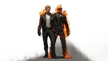 Ryan Gosling As Ghost Rider , ghost-rider, superheroes, artwork, digital-art, artist HD wallpaper