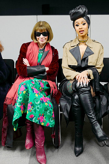 Anna Wintour, Celebs, Cardi B, Fashion week integration HD phone wallpaper