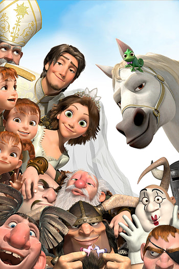 Rapunzel verfhnt verlobt verheiratet, Film information, Disney trailer, Fairytale romance HD phone wallpaper