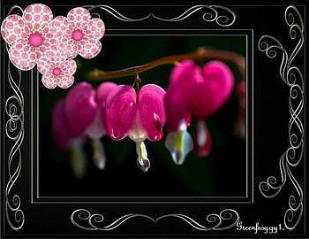 CHAIN OF HEARTS, PRETTY, FLOWERS, CHAIN, HEARTS HD wallpaper