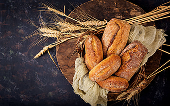 Bread, grain, graphy, food HD wallpaper