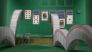 Solitaire, game, classic, windows HD wallpaper