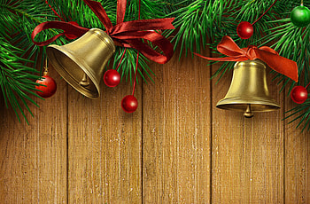 Happy Holidays!, golden, bell, craciun, wood, red, christmas, card, new year, green HD wallpaper