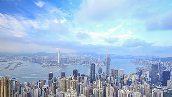 Hong Kong Skyline, Time-lapse wonder, City from above, Breathtaking views HD wallpaper
