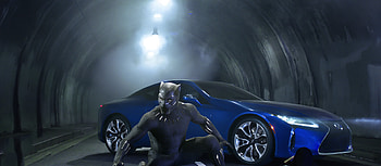 Lexus Black Panther LC 500 2018 Movie, lexus-lc-500, lexus, 2017-cars, black-panther, 2018-movies, movies HD wallpaper