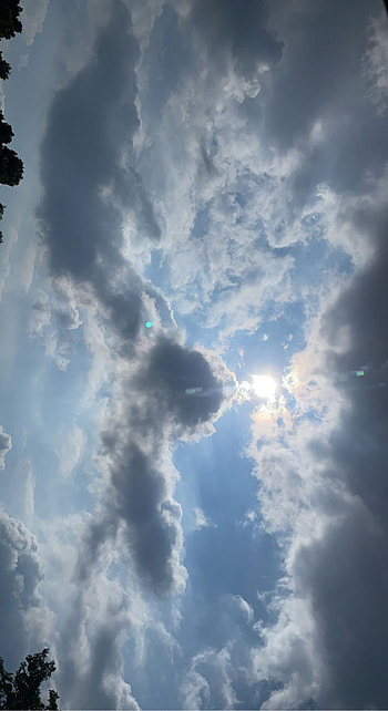 Clouds, sun, cloud, nature, sky HD phone wallpaper