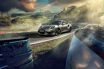 2018 Porsche GT3 RS, porsche-gt3, porsche, cars, behance HD wallpaper