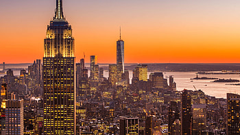 Manhattan skyline, Urban jungle, Iconic landmarks, City that never sleeps HD wallpaper