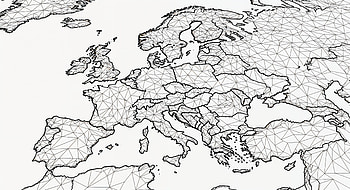 Europe Map Ultra – Detailed Geometric Network Design, Europe Map, europe, map, polygonal, Network HD wallpaper
