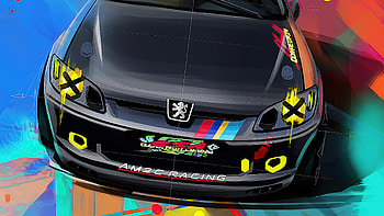 Peugeot Am2c Racing, peugeot, cars, artist, artwork, digital-art, behance HD wallpaper