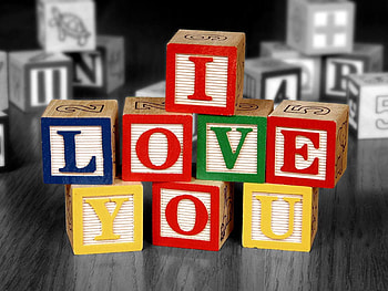 Love, Multicolored, Motley, Confession, Cube HD wallpaper