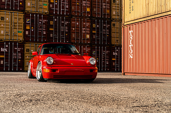 Taco Red Porsche 964 , porsche, classic-cars, cars HD wallpaper
