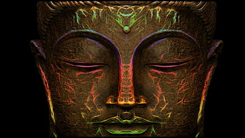 For > Trippy Buddha HD wallpaper