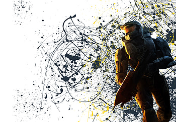 Master Chief Paint, paint, halo, master chief HD wallpaper