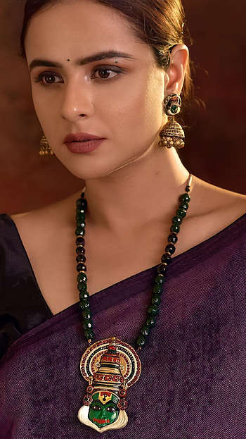 Prachi Tehlan, saree beauty HD phone wallpaper